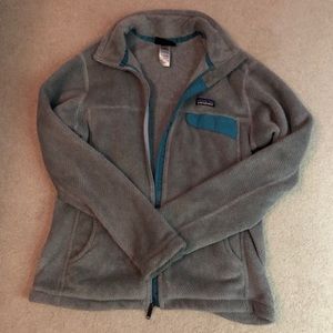 Gray and blue Patagonia Jacket